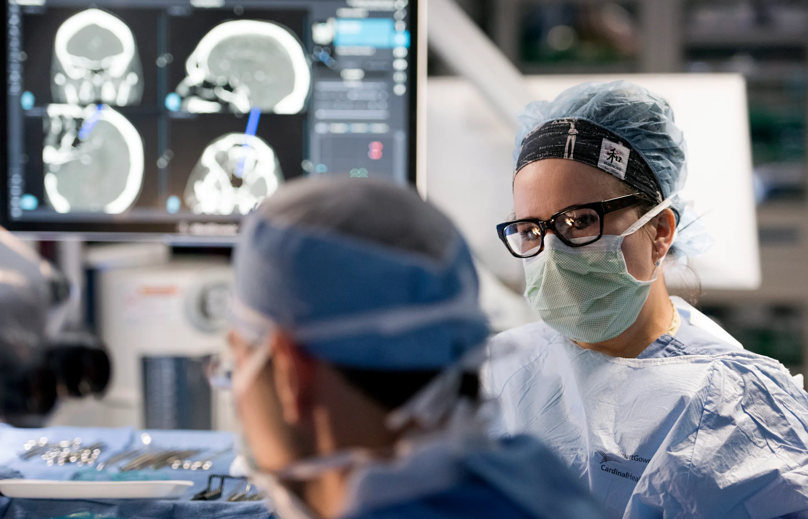 Surgery physicians in the operating room
