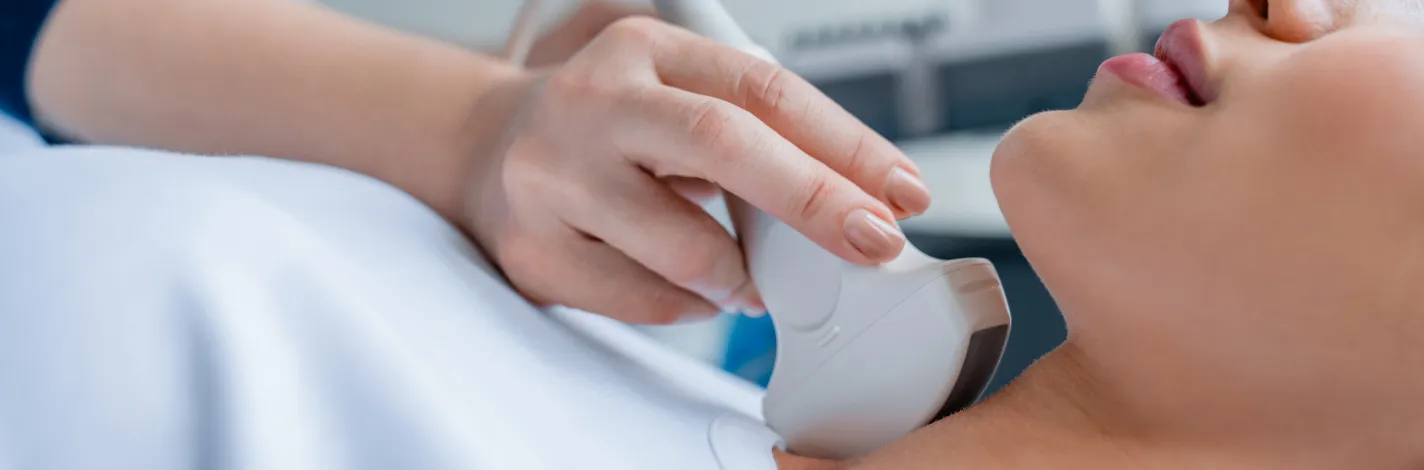 Patient getting an utrasound